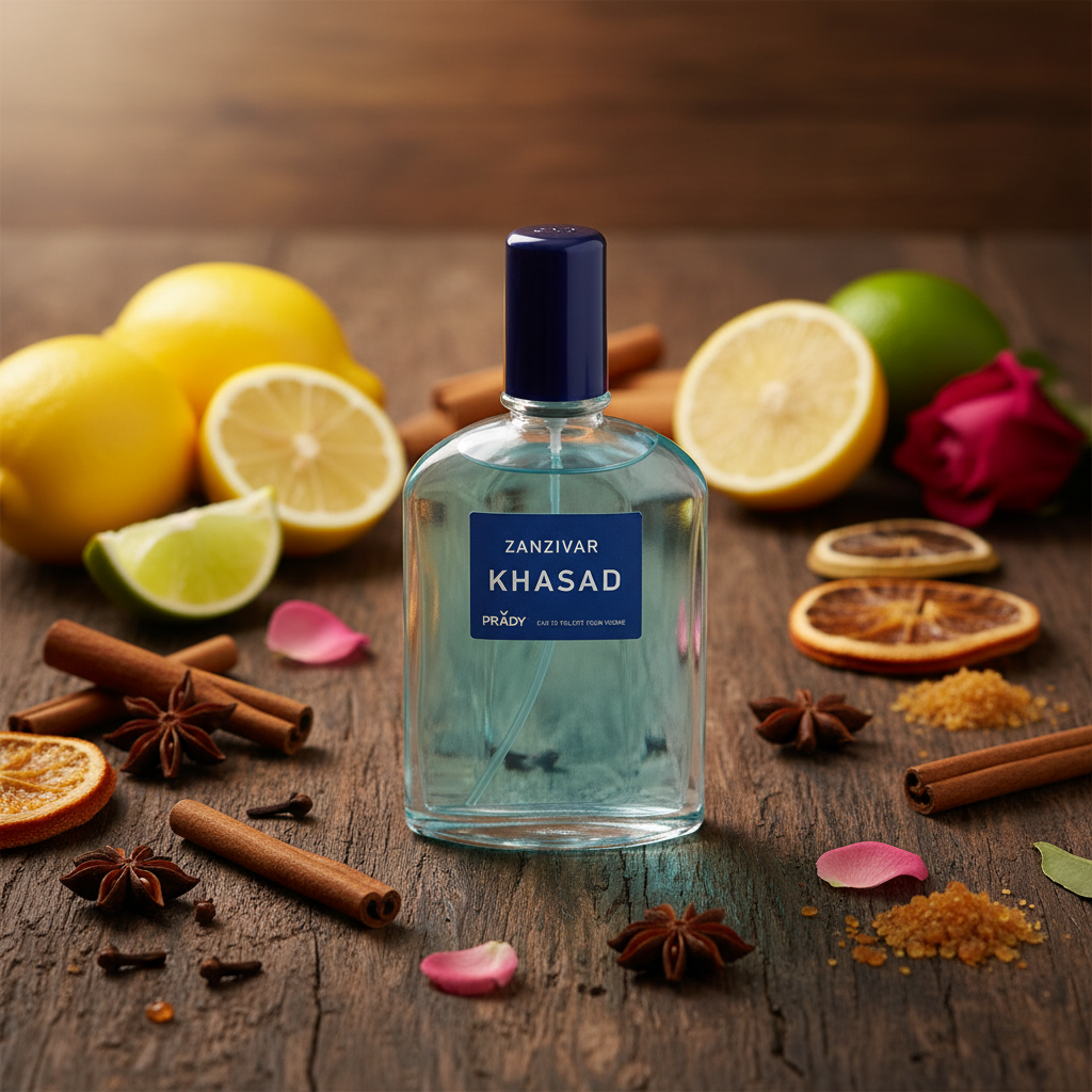 Eau De Toilette Khasad Zanzivar Pour Homme 90ML - Perfume Amaderado Oriental