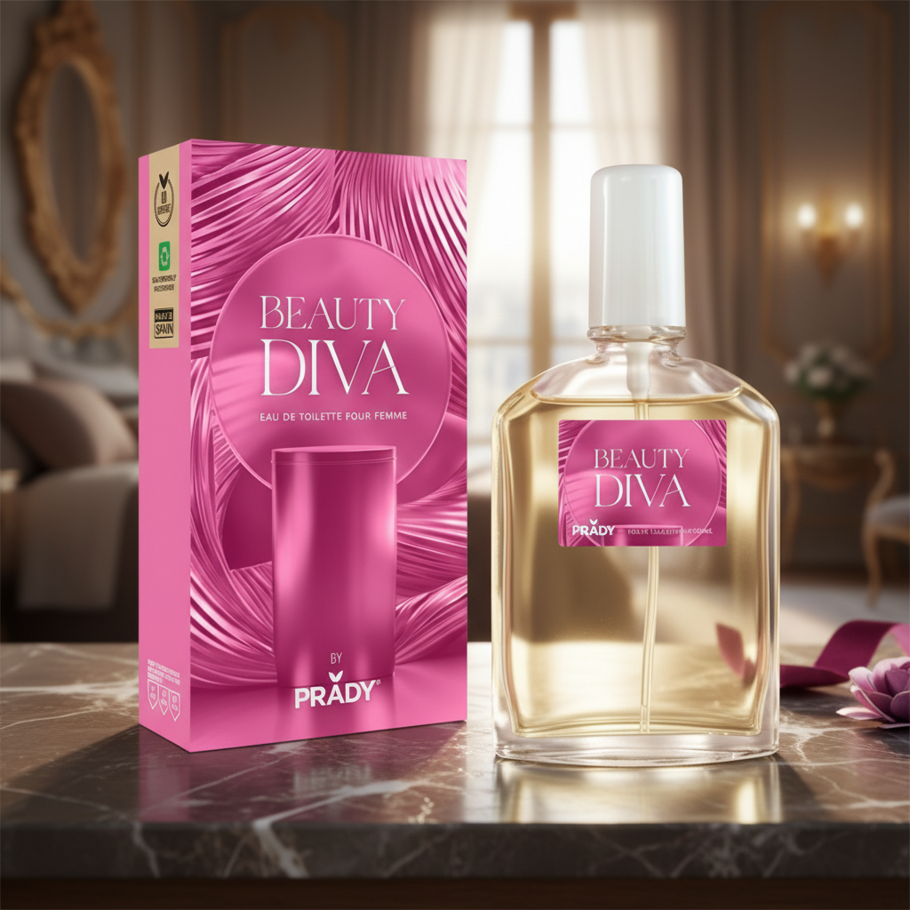 Eau De Toilette Beauty Diva Pour Femme 90ML - Perfume Floral Oriental