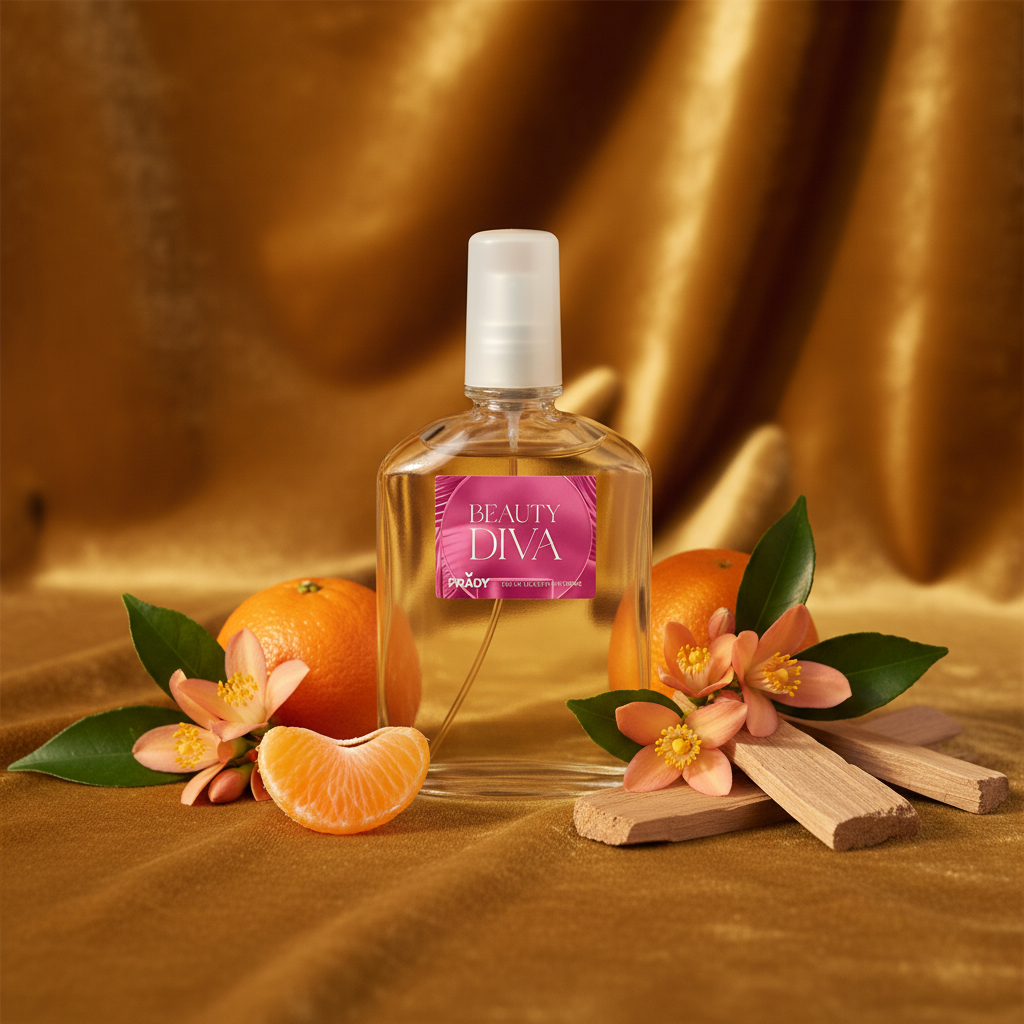 Eau De Toilette Beauty Diva Pour Femme 90ML - Perfume Floral Oriental