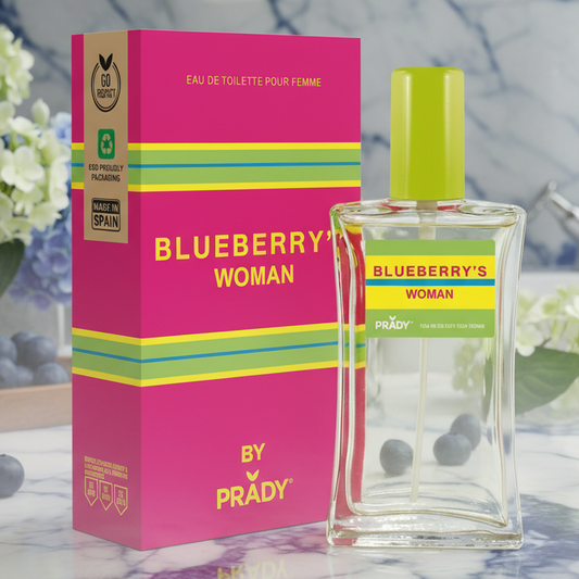 Eau De Toilette Blueberry's Pour Femme 90ML - Fragancia Fresca Y Cítrica