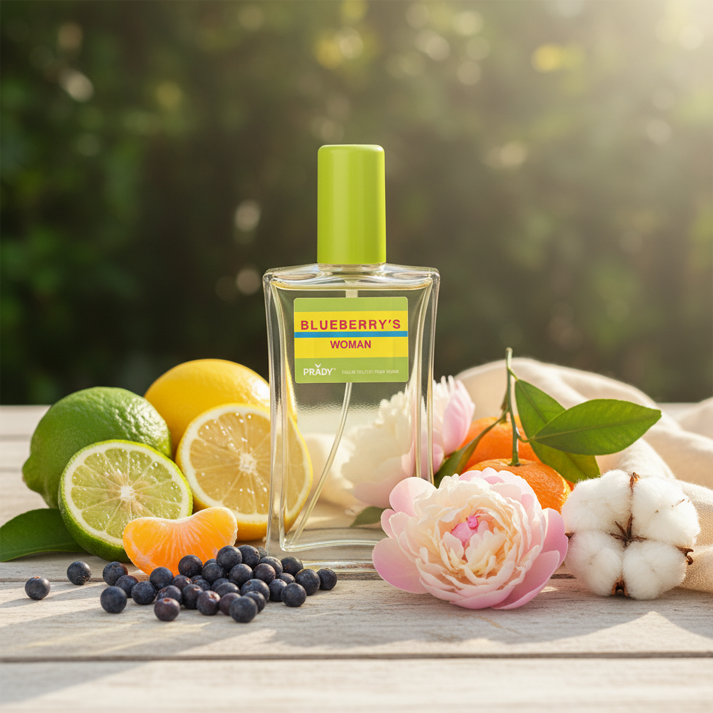 Eau De Toilette Blueberry's Pour Femme 90ML - Fragancia Fresca Y Cítrica
