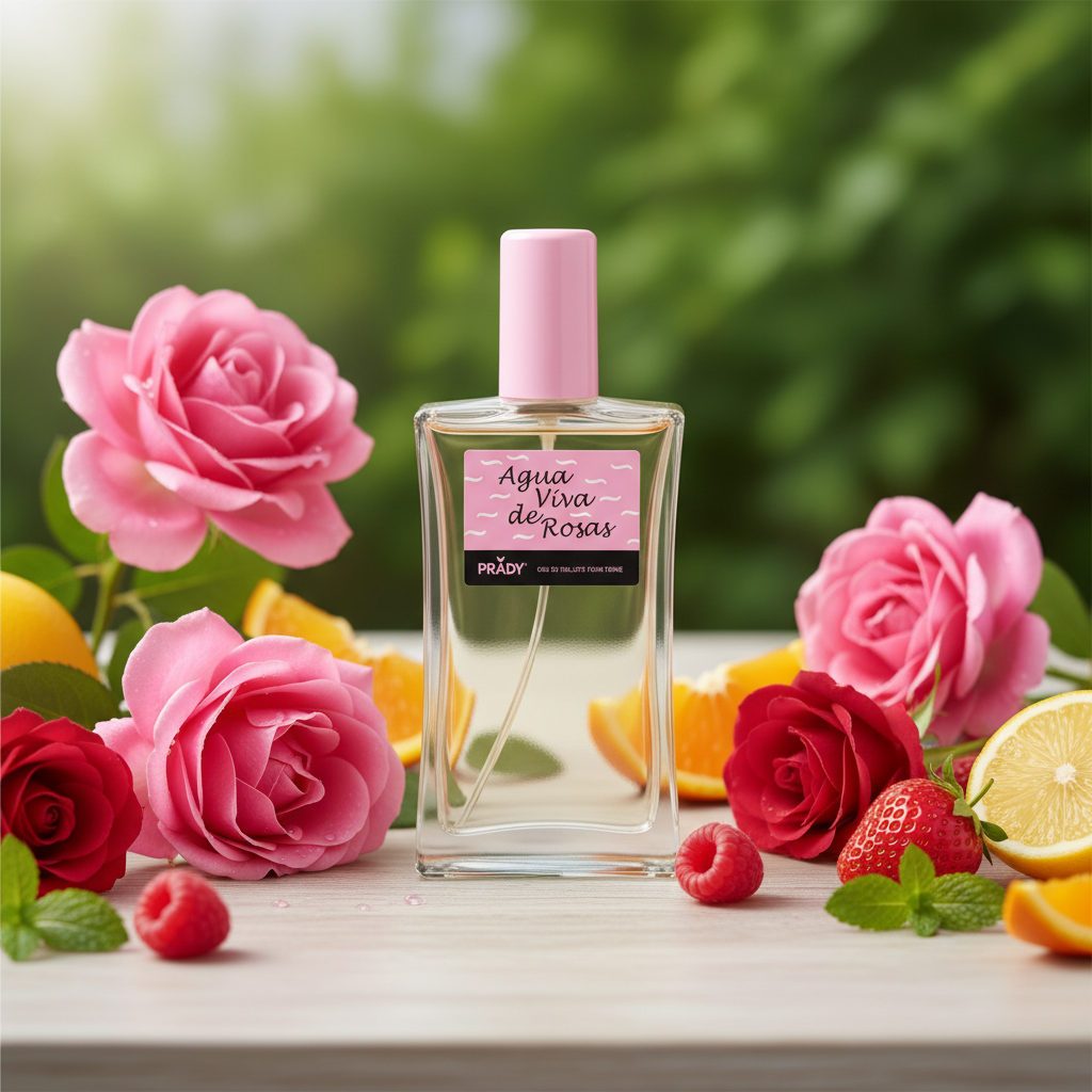Eau De Toilette Agua Viva De Rosas Para Mujer 90ml - Frescura Floral