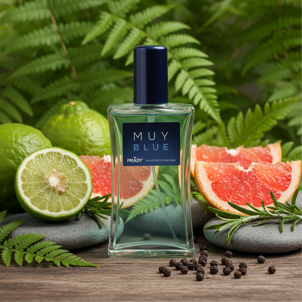 Eau De Toilette Muy Blue Pour Homme 90ML - Frescura Y Audacia