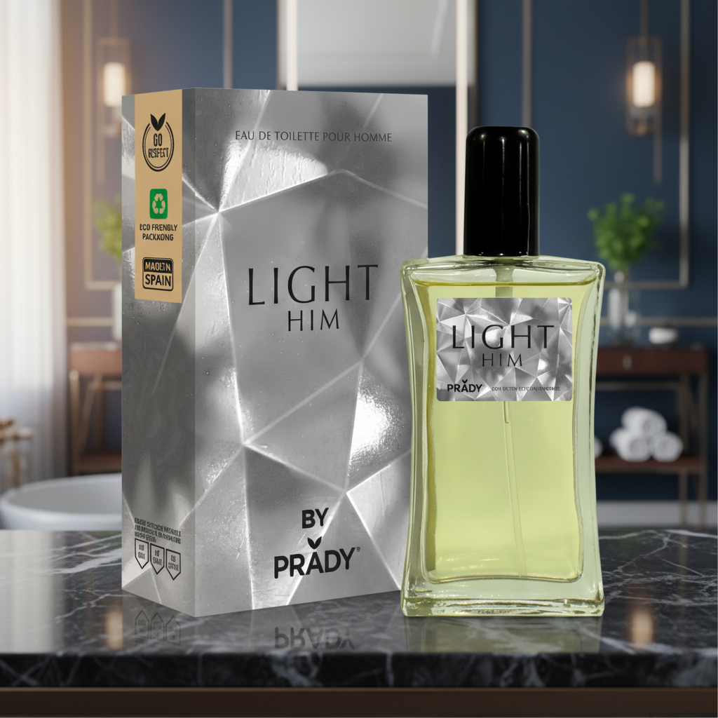 Eau De Toilette Light Him Pour Homme 90ML - Elegancia Y Frescura