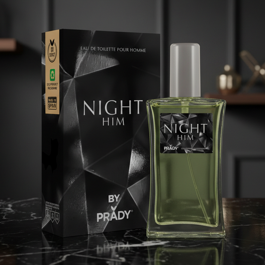 Eau De Toilette Night Him 90ML - Perfume Amaderado Especiado Para Hombre