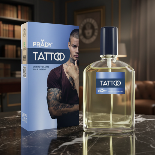 Eau De Toilette Tattoo Pour Homme 90ML - Fragancia Amaderada Especiada