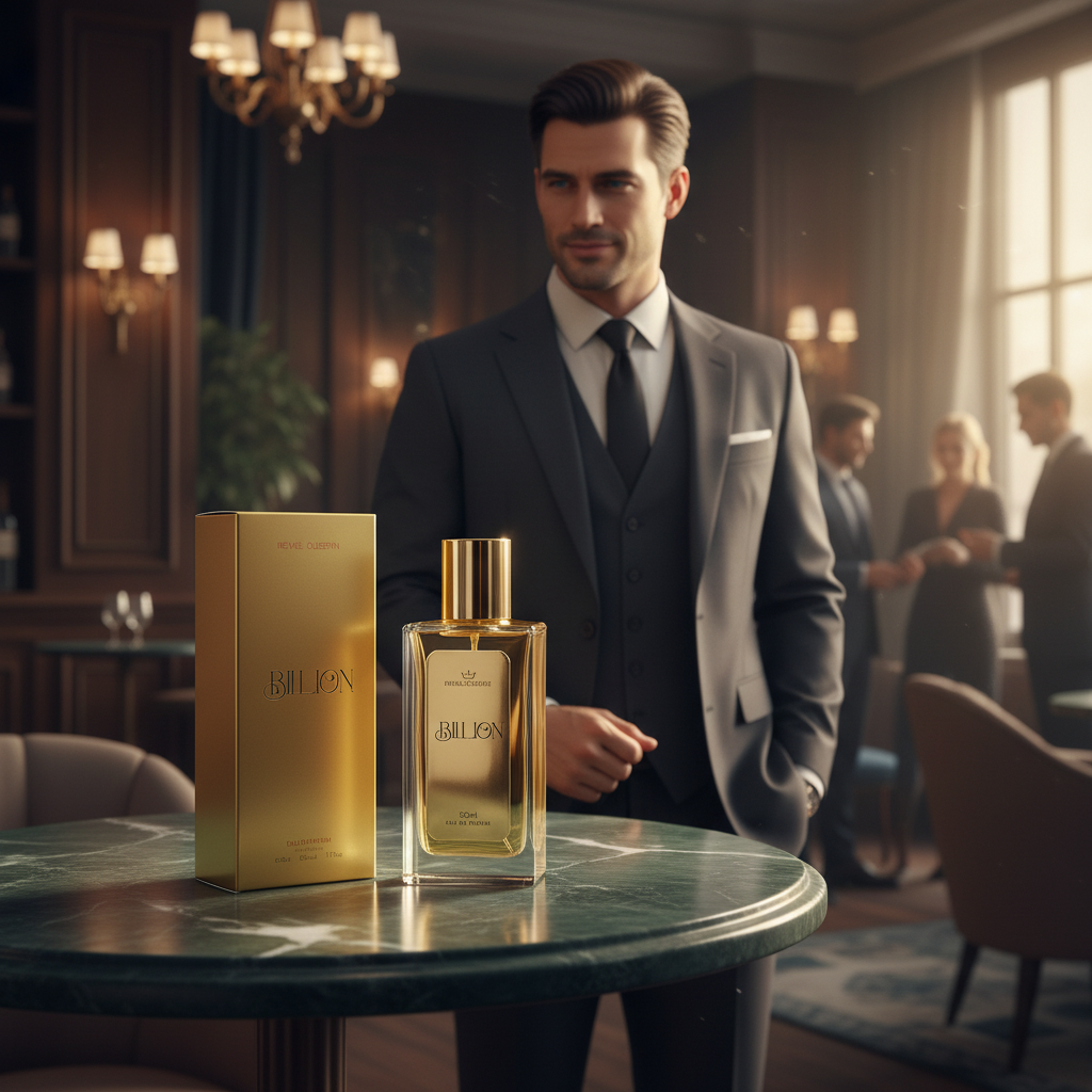 Eau De Parfum Billion Pour Homme 50ML - Fragancia Amaderada Especiada