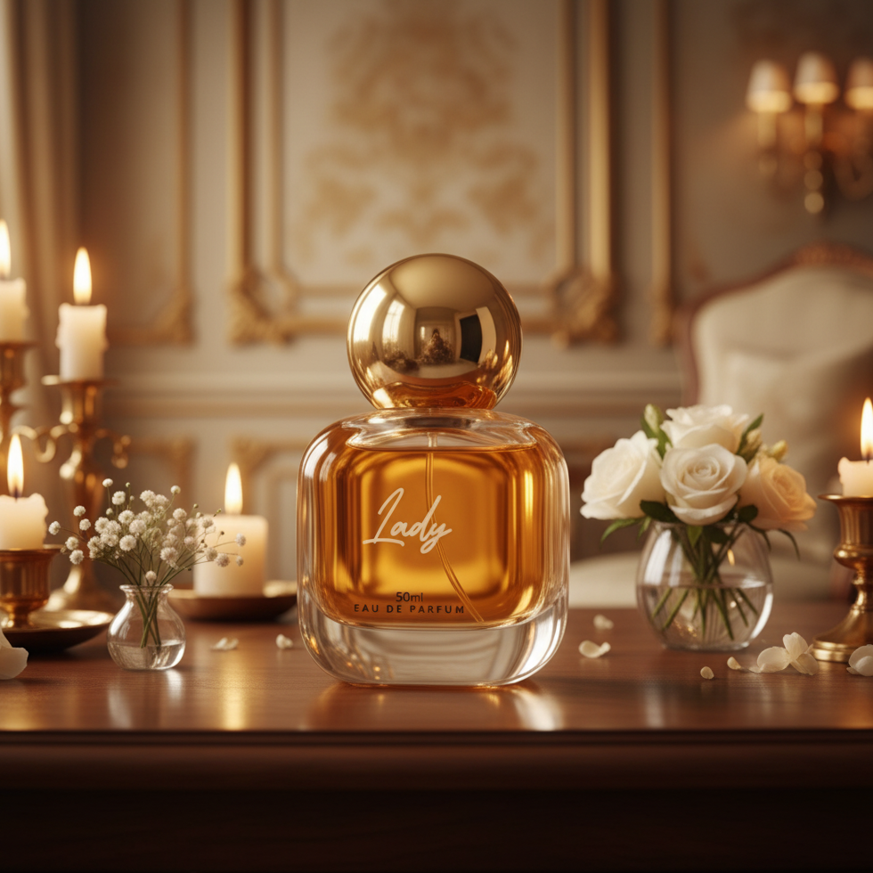Eau De Parfum Lady Pour Femme 50ML - Perfume Floral Amaderado