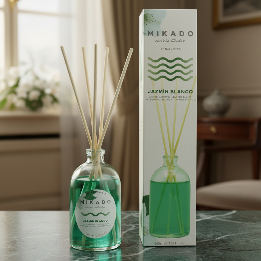 Ambientador Mikado Jazmín Blanco 100ml - Fragancia Natural Y Elegante