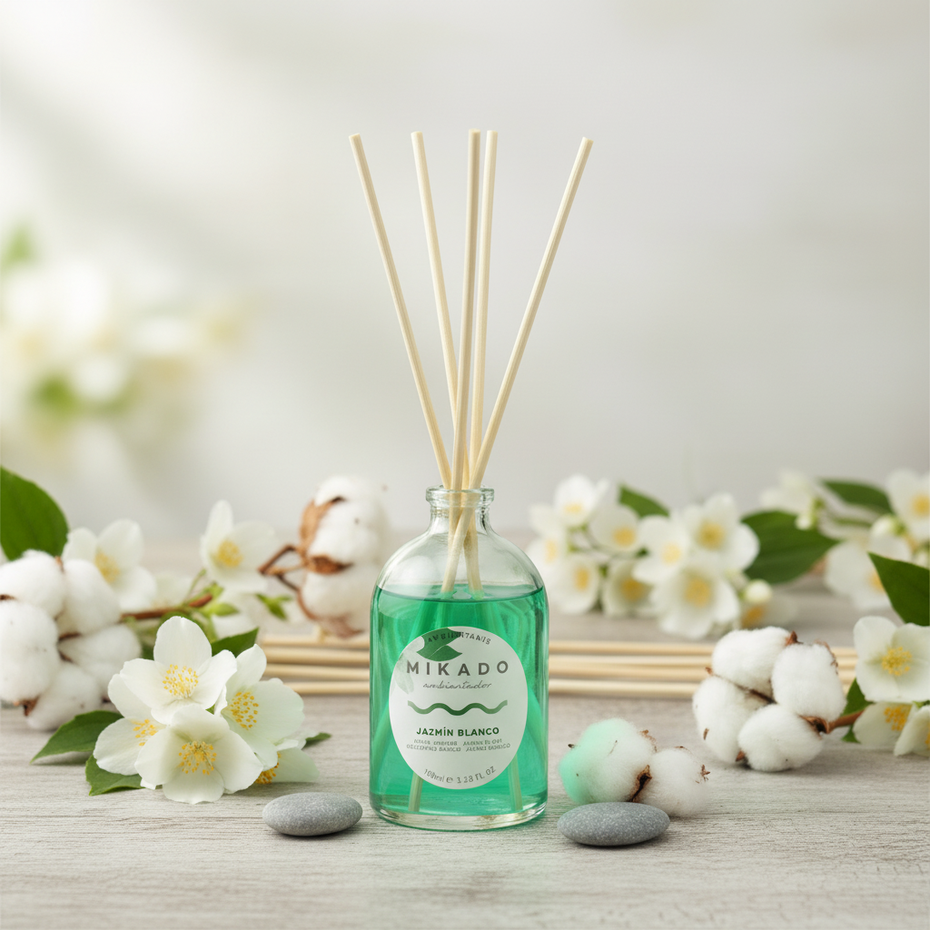 Ambientador Mikado Jazmín Blanco 100ml - Fragancia Natural Y Elegante