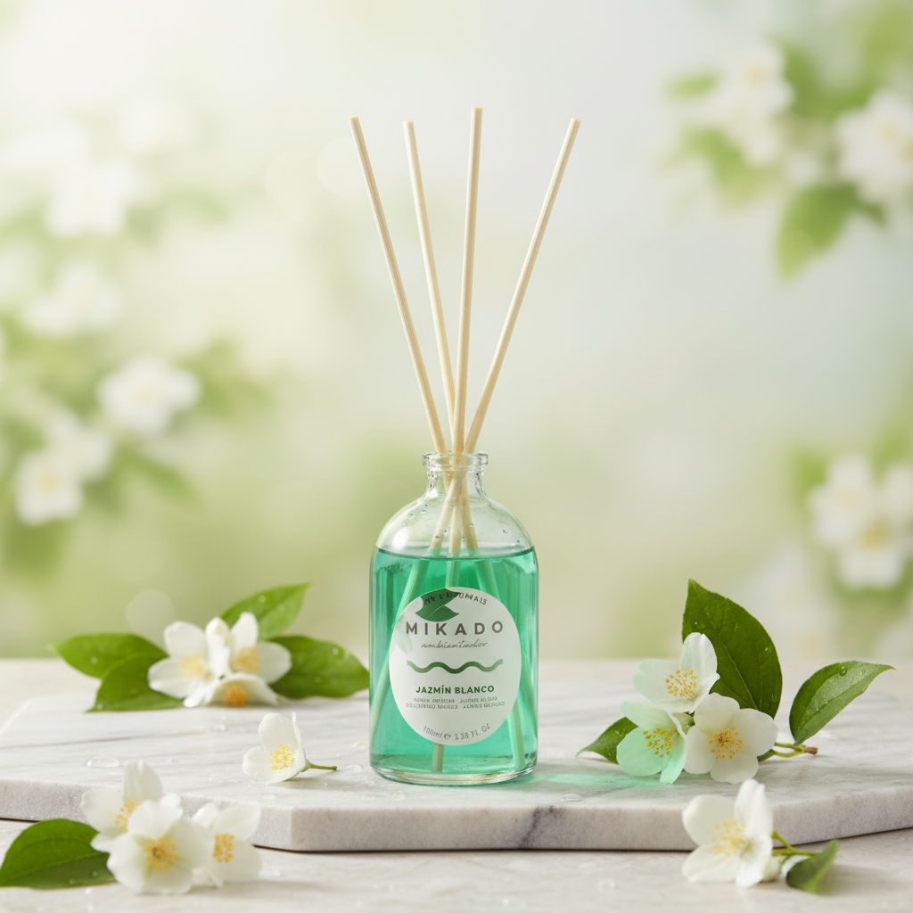 Ambientador Mikado Jazmín Blanco 100ml - Fragancia Natural Y Elegante