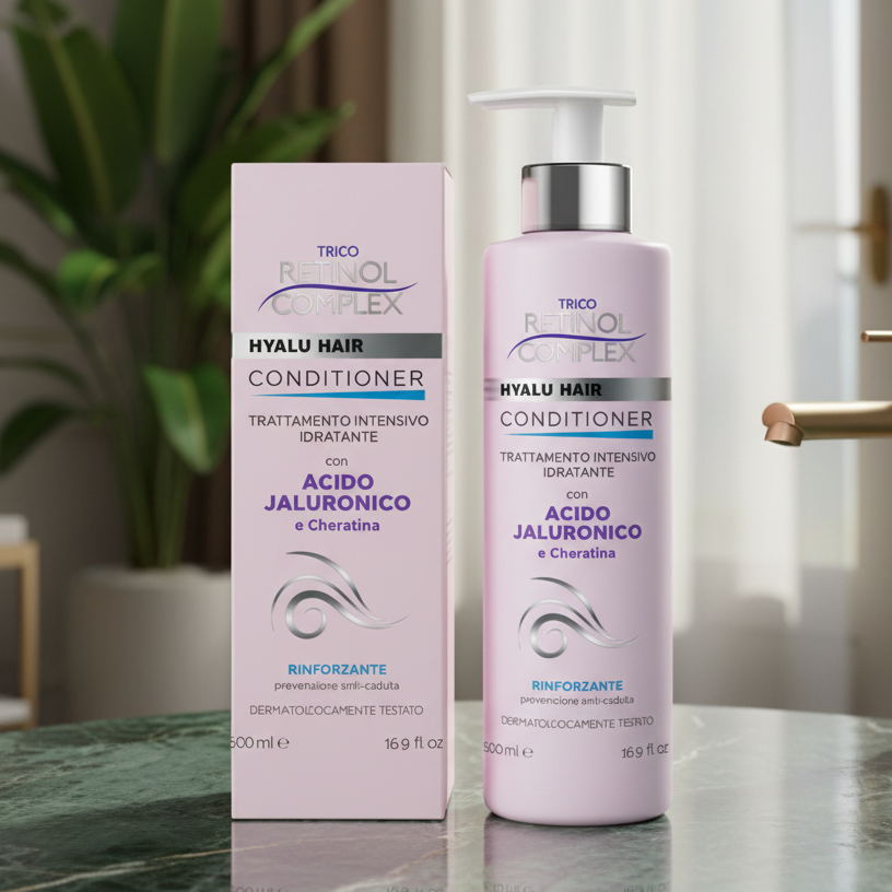 Acondicionador Hidratante Con ÁCido Hialurónico Y Queratina 500ml