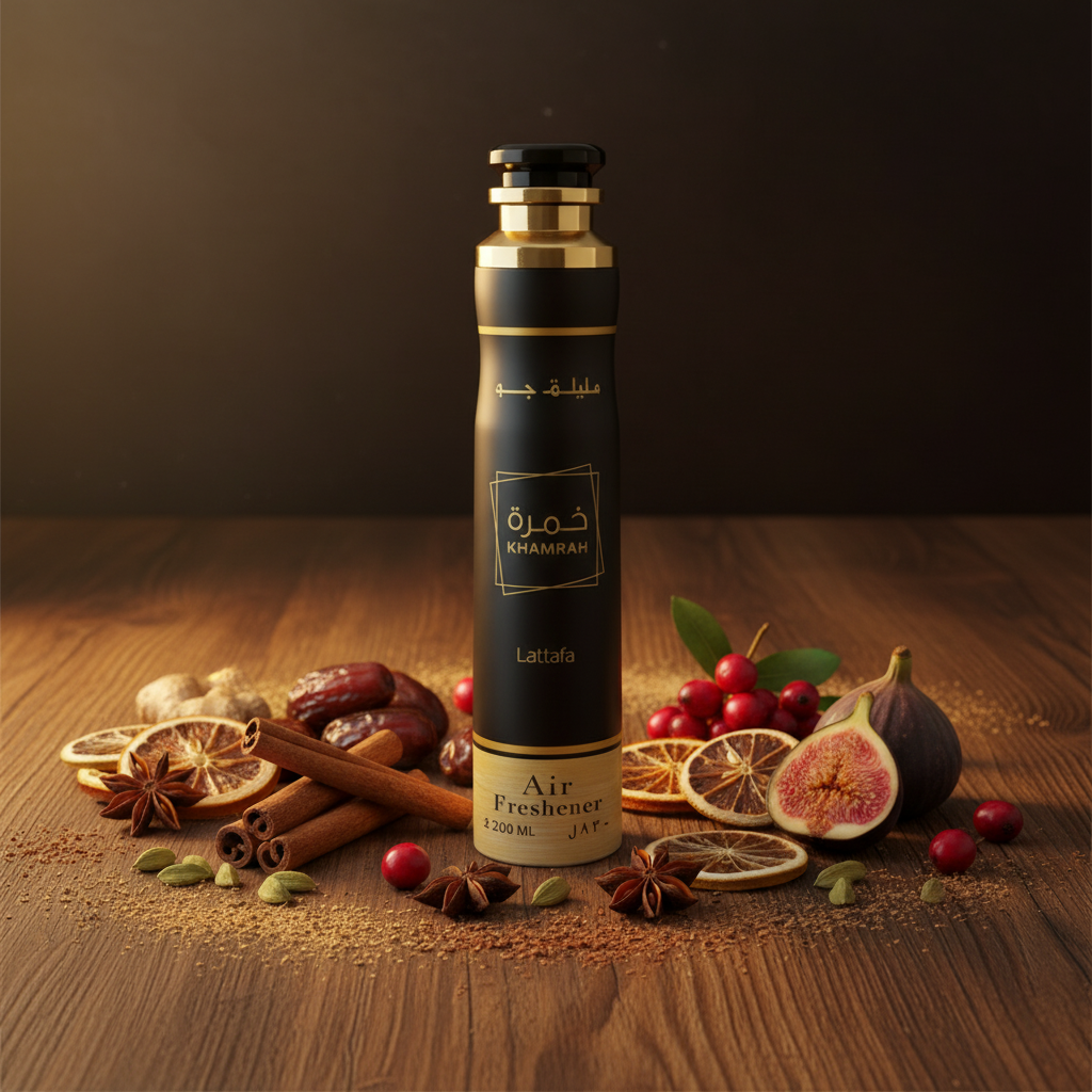 Ambientador En Spray Khamrah 300ml - Aroma Oriental Especiado
