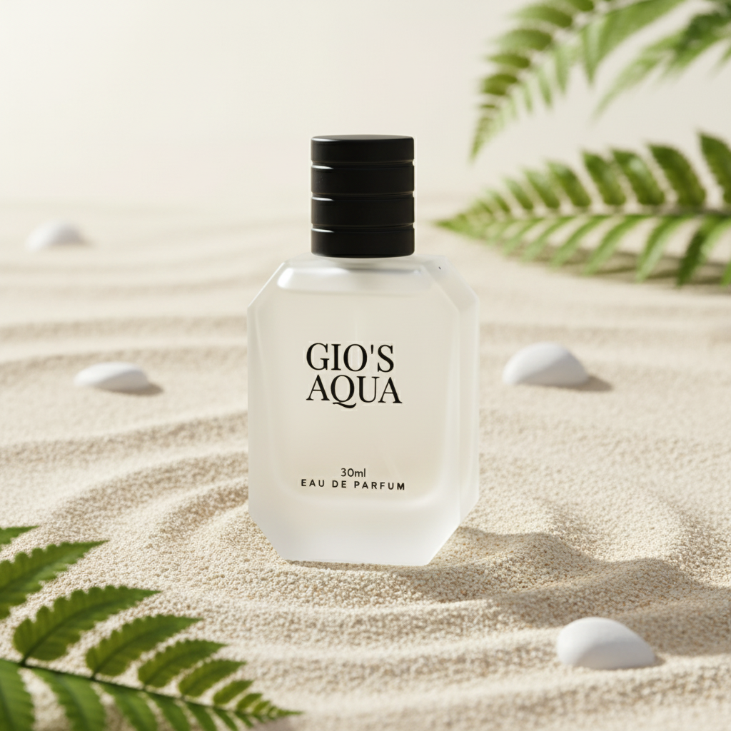 Eau De Parfum Gio's Aqua Pour Homme 30ML - Frescura Acuática Y Natural