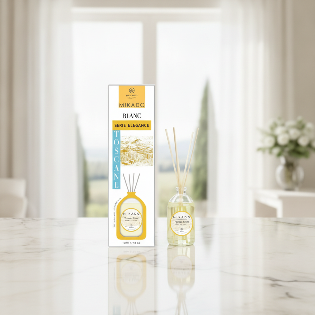 Ambientador Mikado Toscane Blanc 100ml - Aromas Naturales Para Tu Hogar