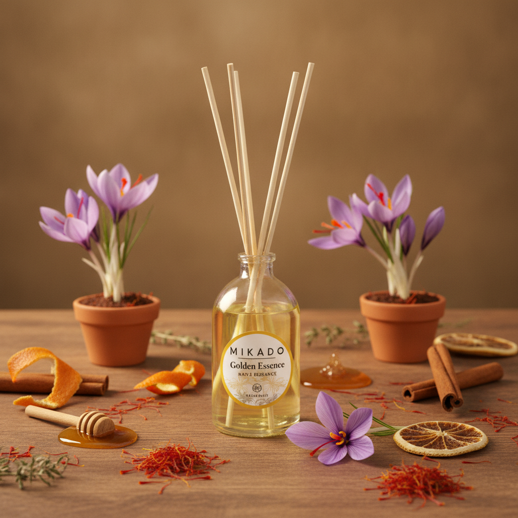 Ambientador Mikado Golden Essence 100ml - Aroma Natural Y Elegante