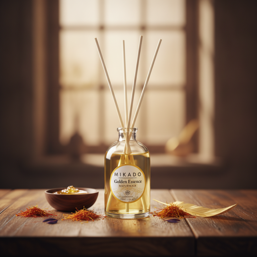 Ambientador Mikado Golden Essence 100ml - Aroma Natural Y Elegante