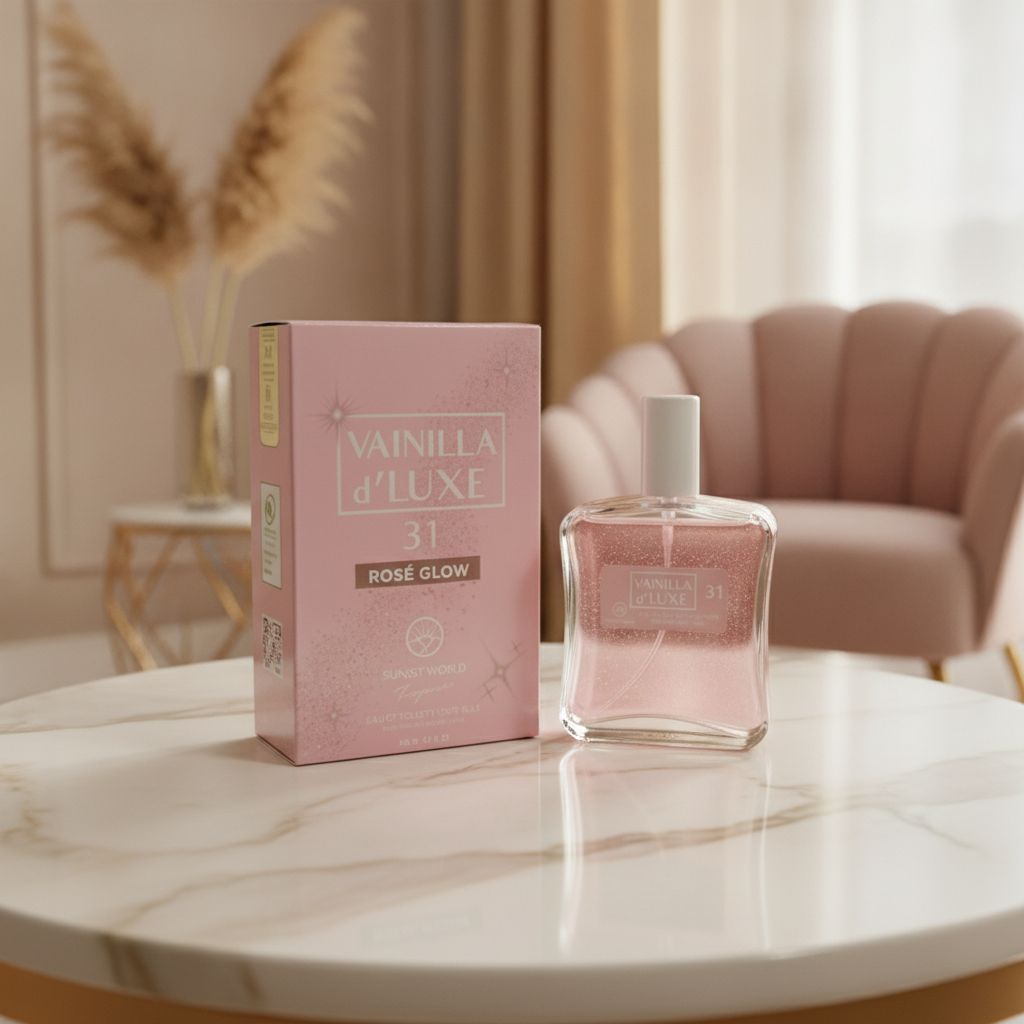 Eau De Toillette Vainilla D'luxe Rose Glow 100ML Para Mujer