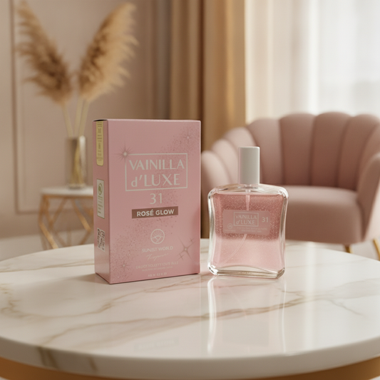 Eau De Toillette Vainilla D'luxe Rose Glow 100ML Para Mujer