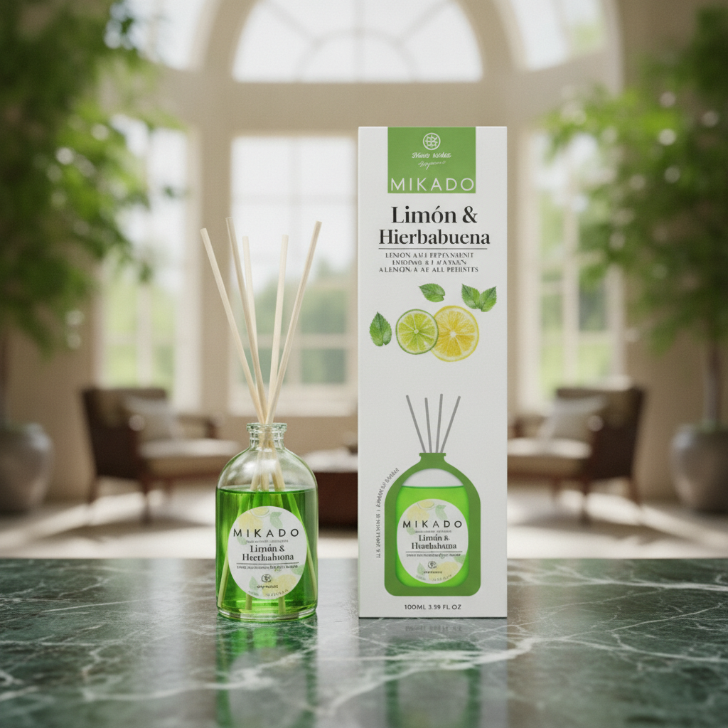Ambientador Mikado Limón Y Hierbabuena 100ml - Frescura Natural