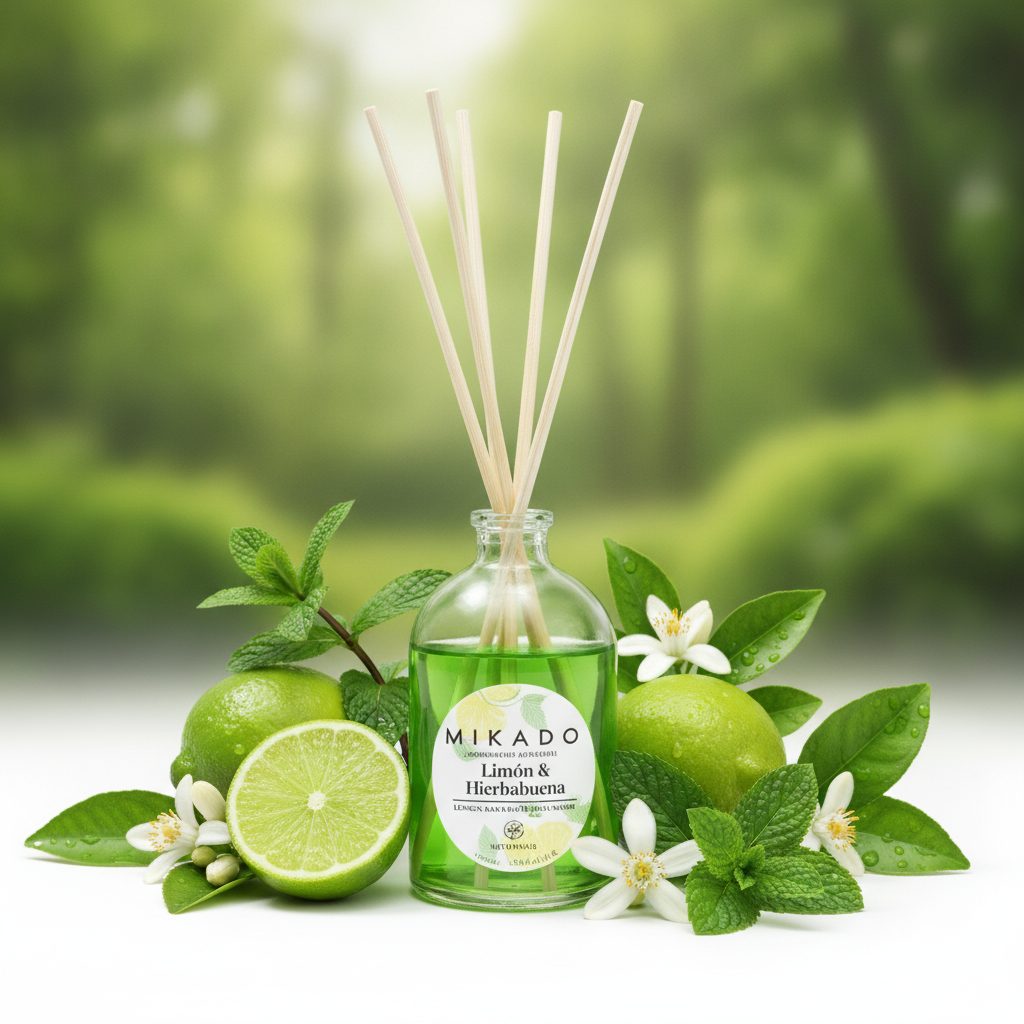 Ambientador Mikado Limón Y Hierbabuena 100ml - Frescura Natural