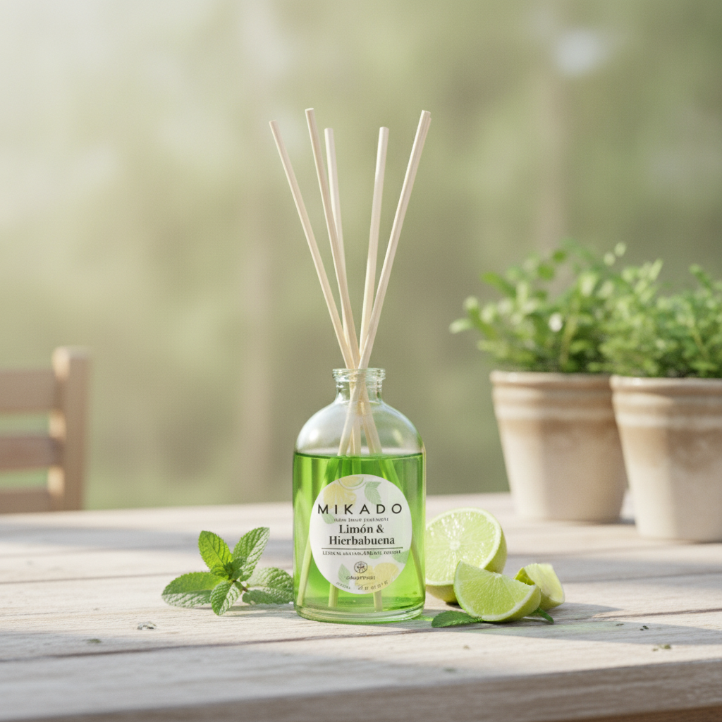 Ambientador Mikado Limón Y Hierbabuena 100ml - Frescura Natural
