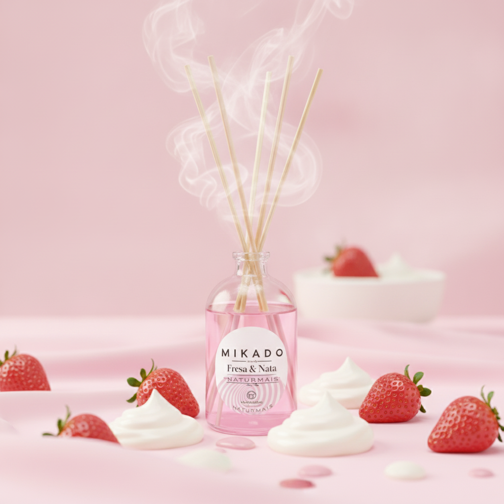 Ambientador Mikado Fresa Y Nata 100ml - Fragancia Dulce Y Fresca