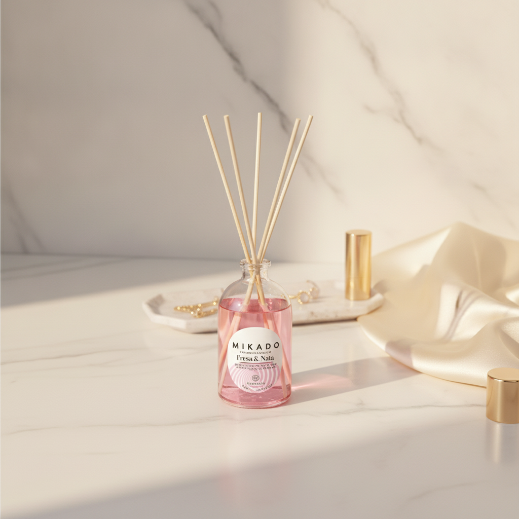 Ambientador Mikado Fresa Y Nata 100ml - Fragancia Dulce Y Fresca