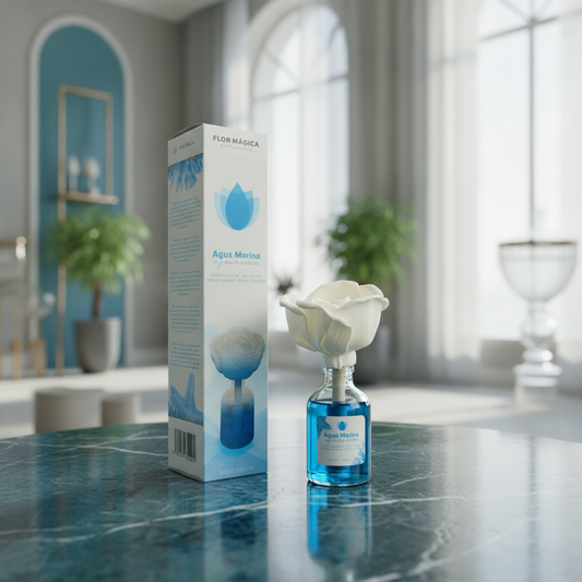Mikado Flower Agua Marina 50ml - Fragancia Refrescante Y Natural