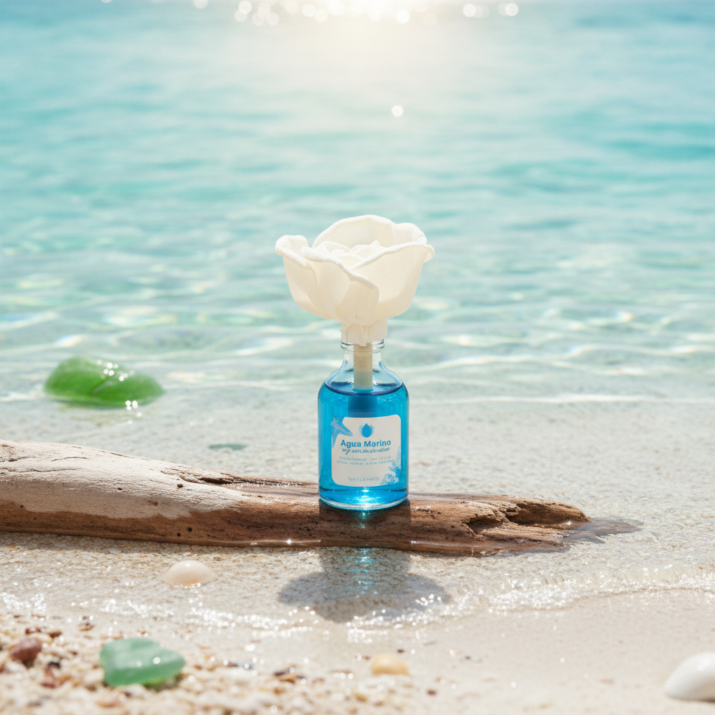 Mikado Flower Agua Marina 50ml - Fragancia Refrescante Y Natural