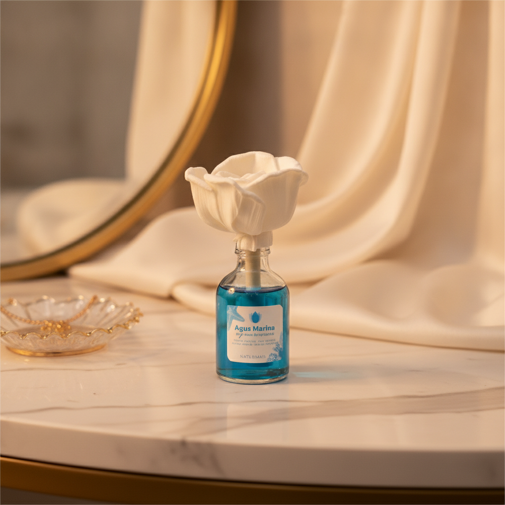Mikado Flower Agua Marina 50ml - Fragancia Refrescante Y Natural