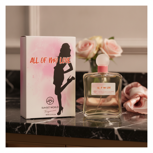 Eau De Toilette All Of My Love Pour Femme 100ML - Fragancia Floral Amaderada
