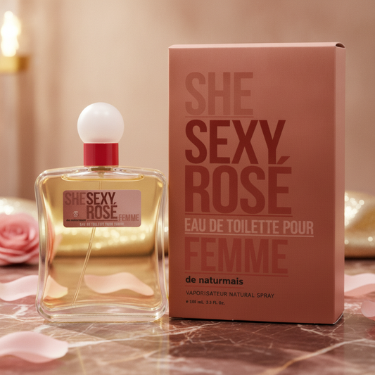 Eau De Toilette She Sexy Rose Para Mujer 100ML - Aroma Floral Frutal