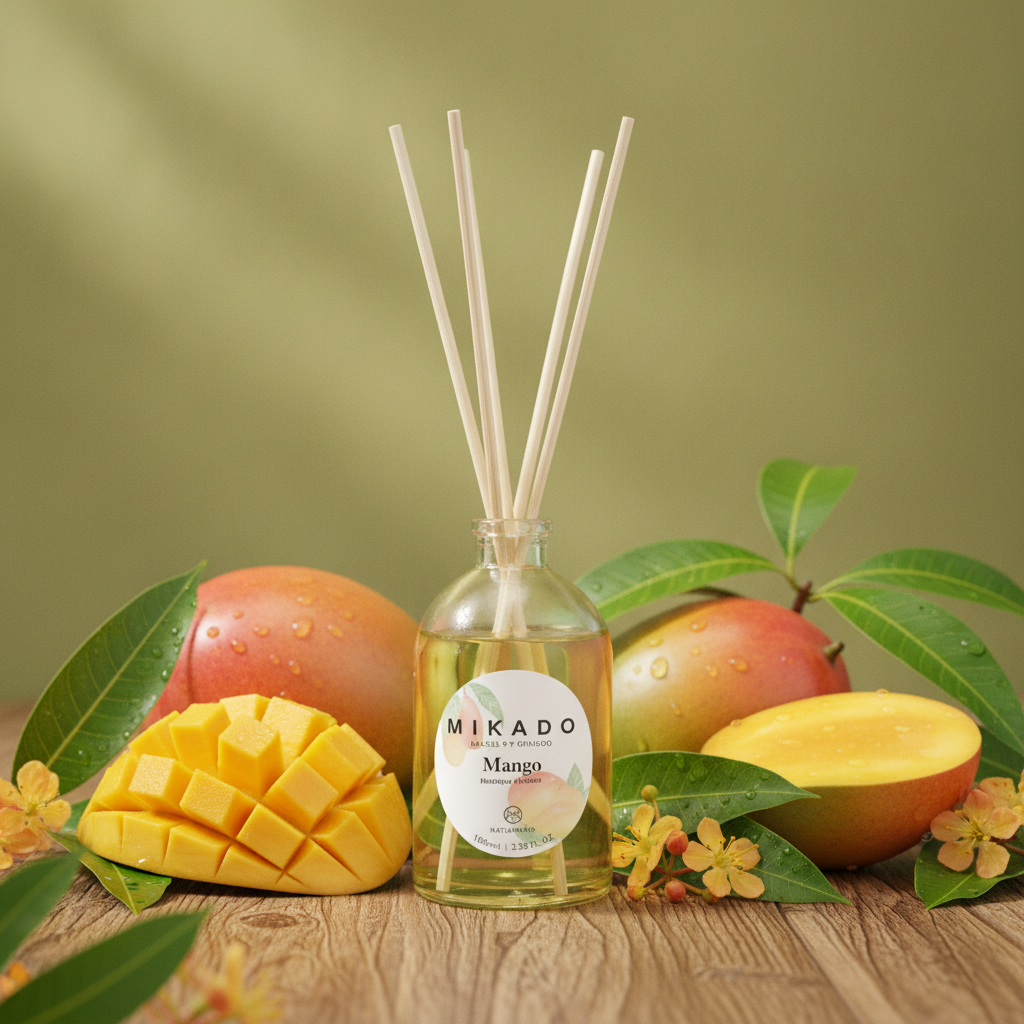 Ambientador Mikado De Mango 100ml - Fragancia Tropical Y Refrescante