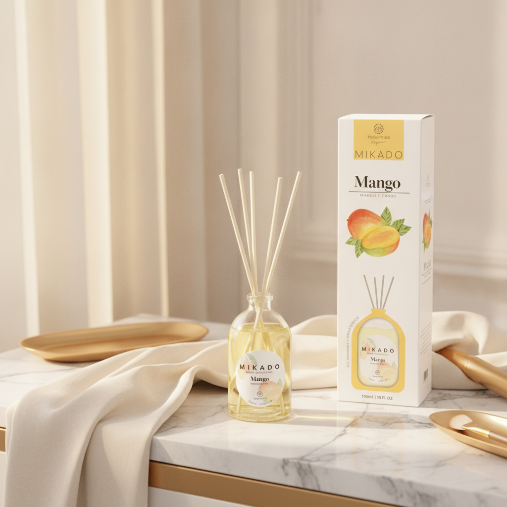 Ambientador Mikado De Mango 100ml - Fragancia Tropical Y Refrescante