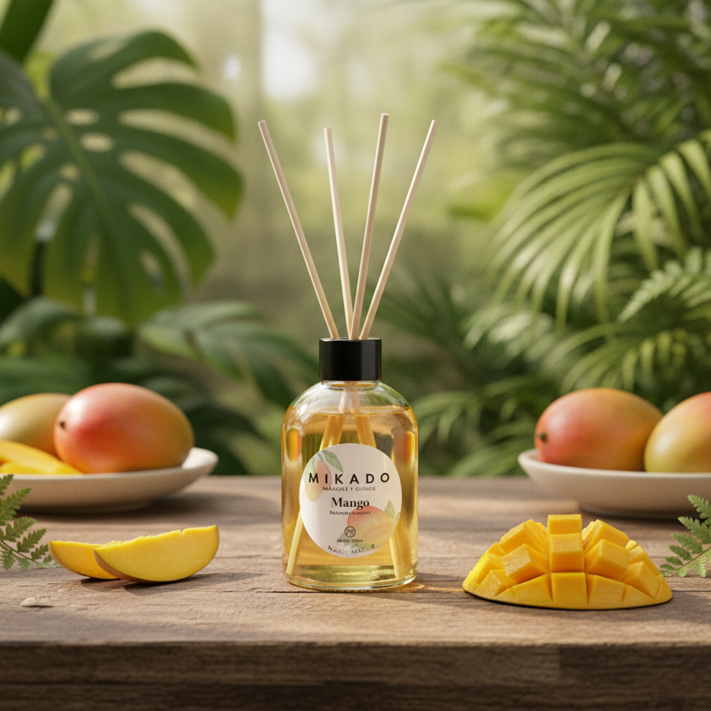Ambientador Mikado De Mango 100ml - Fragancia Tropical Y Refrescante