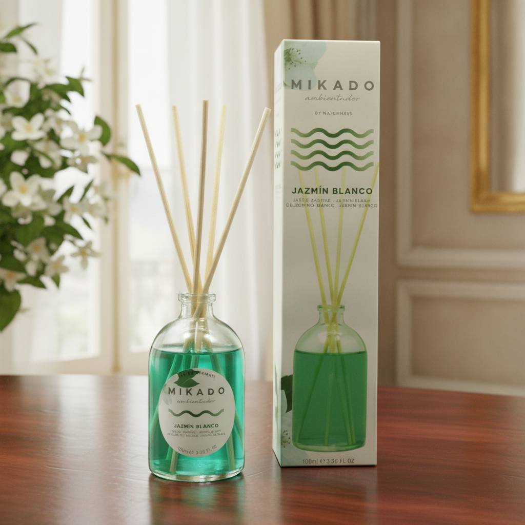Ambientador Mikado Jazmín Blanco 100ml - Frescura Natural Para Tu Hogar