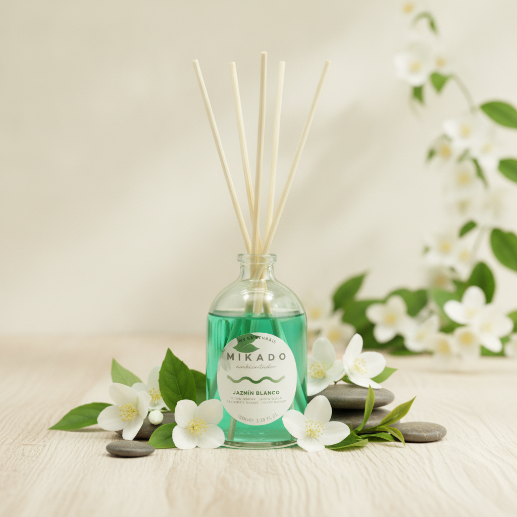 Ambientador Mikado Jazmín Blanco 100ml - Frescura Natural Para Tu Hogar