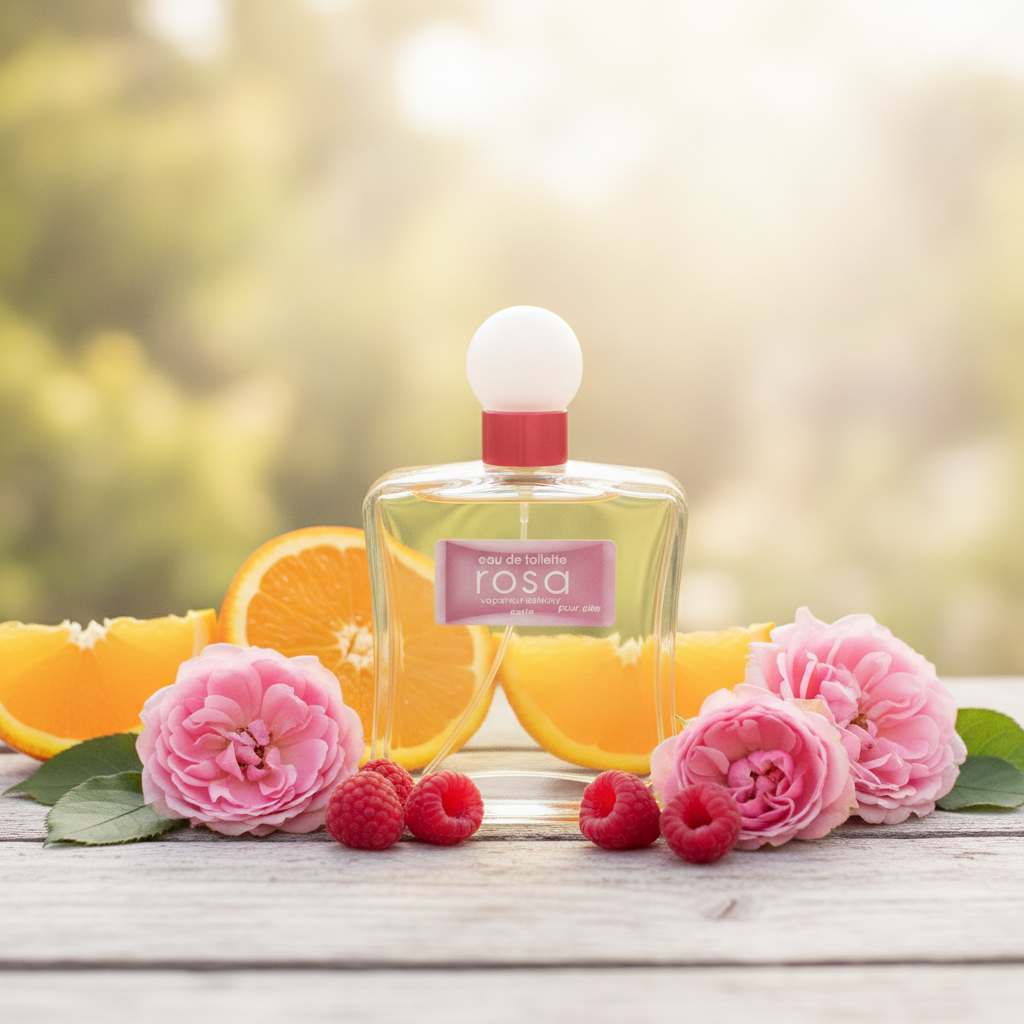 Agua De Tocador Rosa Para Ella 100ml - Perfume Floral Frutal