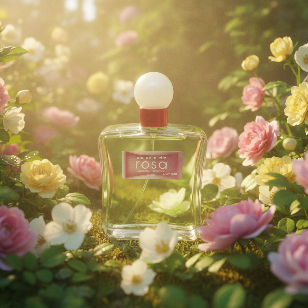 Agua De Tocador Rosa Para Ella 100ml - Perfume Floral Frutal