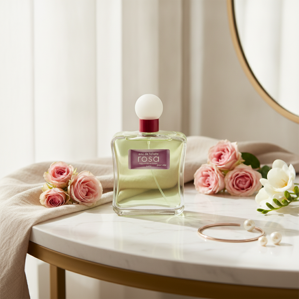 Agua De Tocador Rosa Para Ella 100ml - Perfume Floral Frutal