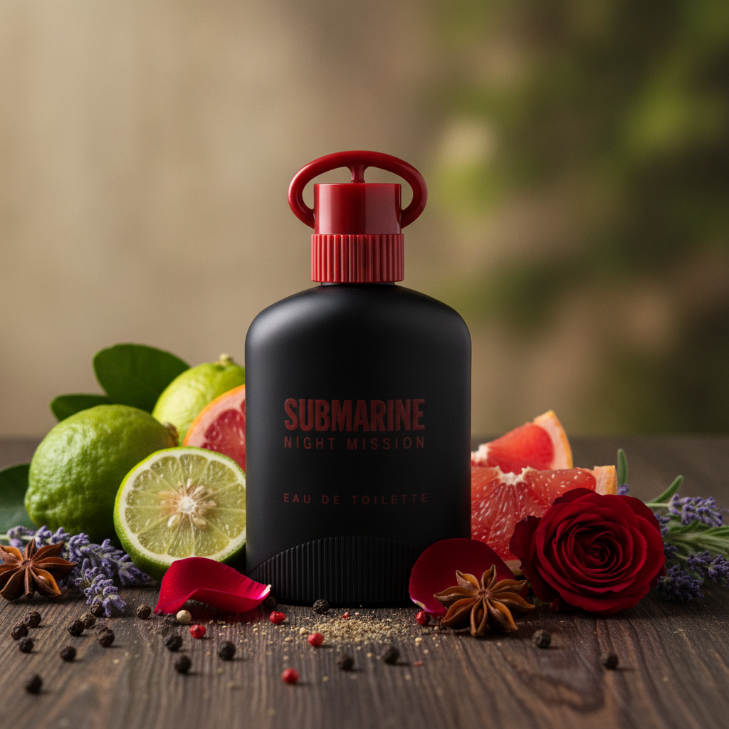 Perfume Amaderado Especiado Submarine Night Mission 100ml