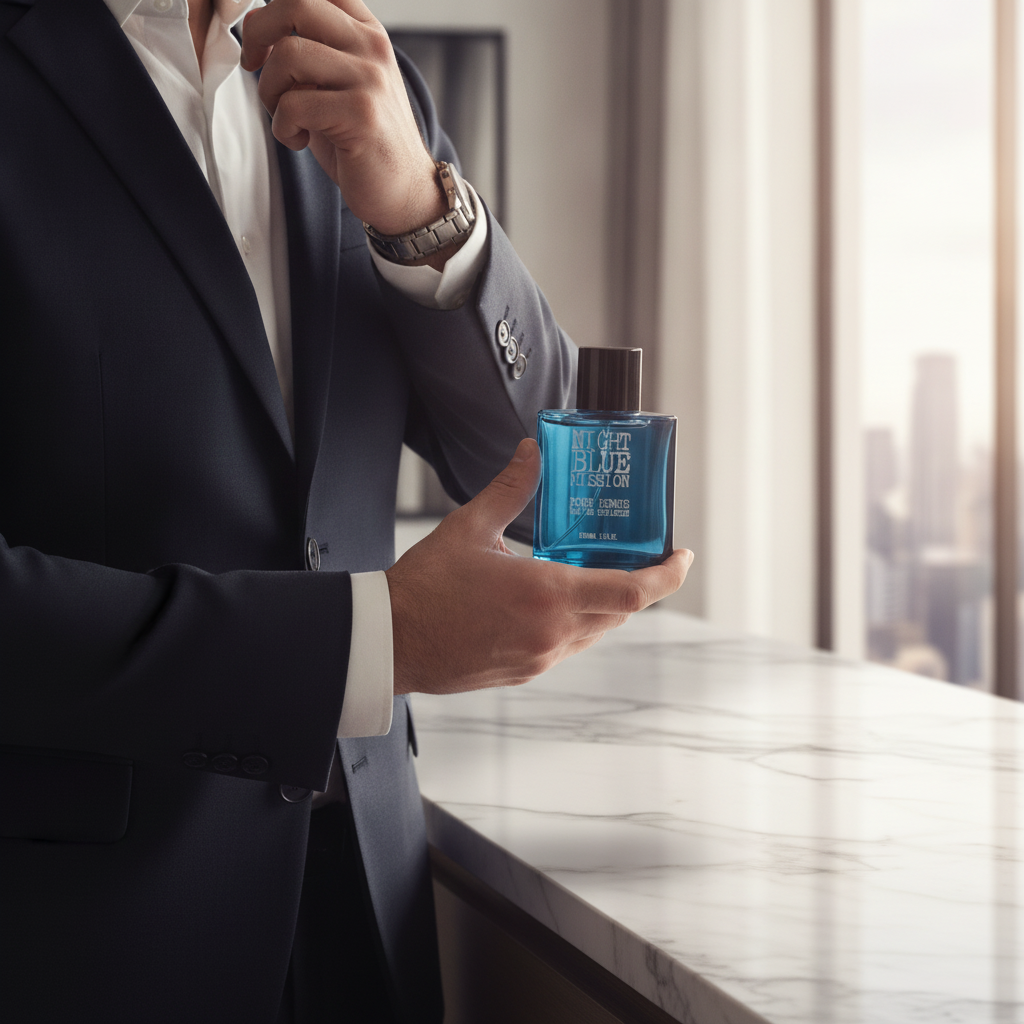 Noche Azul Misión Hombre 100ml - Fragancia Amaderada Aromática