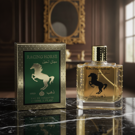 Perfume Amaderado Aromático Para Hombre - Racing Hourse Gold 100ML