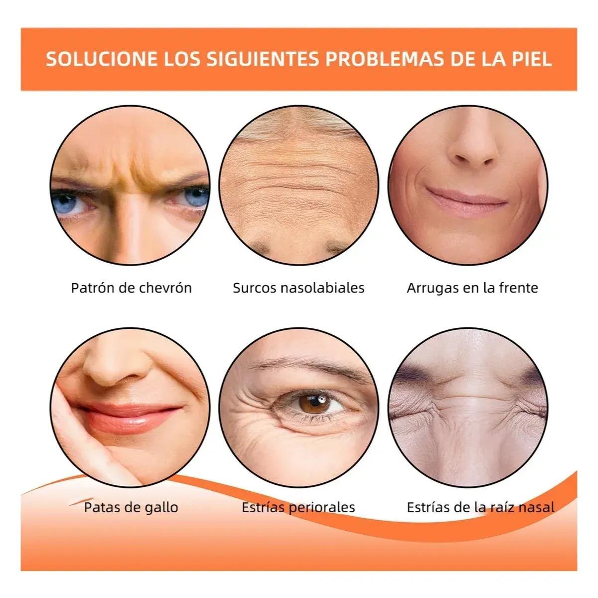 Sérum facial antiarrugas con péptidos y partículas de oro 24K, efecto relleno, hidratación profunda, reafirma y rejuvenece rostro y cuello – 120ml
