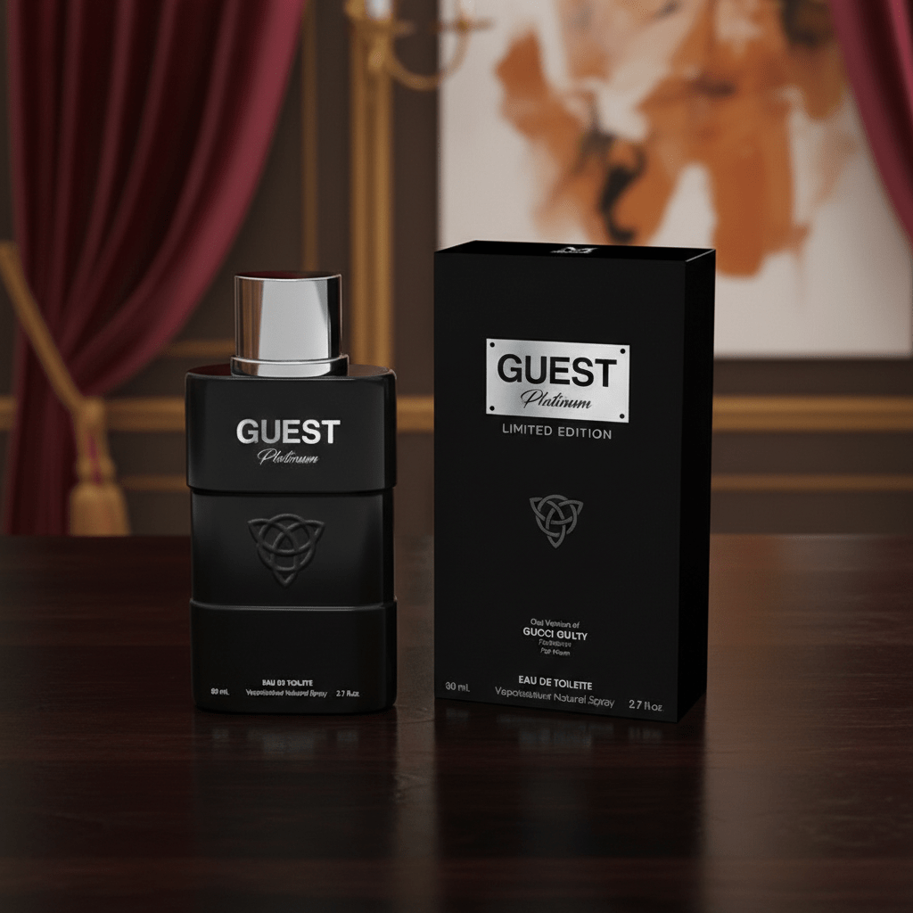 Eau De Toilette Guest Platinum Pour Homme 100ML - Perfume Seductor Para Noches Especiales