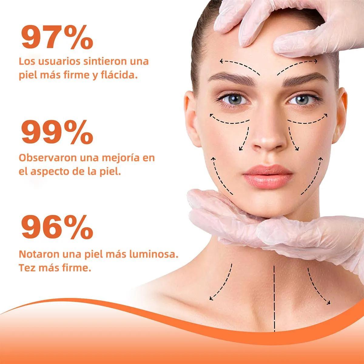 Sérum facial antiarrugas con péptidos y partículas de oro 24K, efecto relleno, hidratación profunda, reafirma y rejuvenece rostro y cuello – 120ml