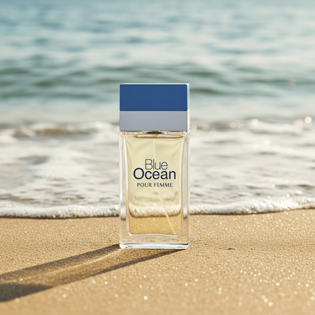 Eau De Parfum Blue Ocean Pour Femme 100ML - Ideal Para El Verano, Fragancia Fresca
