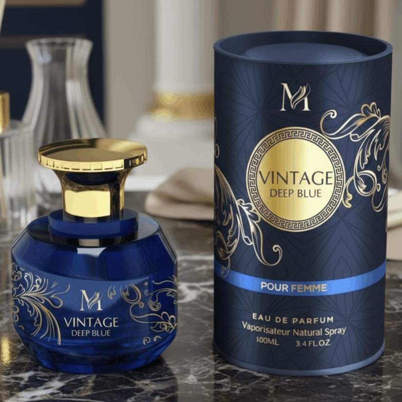 Perfume Eau De Parfum Vintage Deep Blue Pour Femme 100ml - Elegancia Diaria