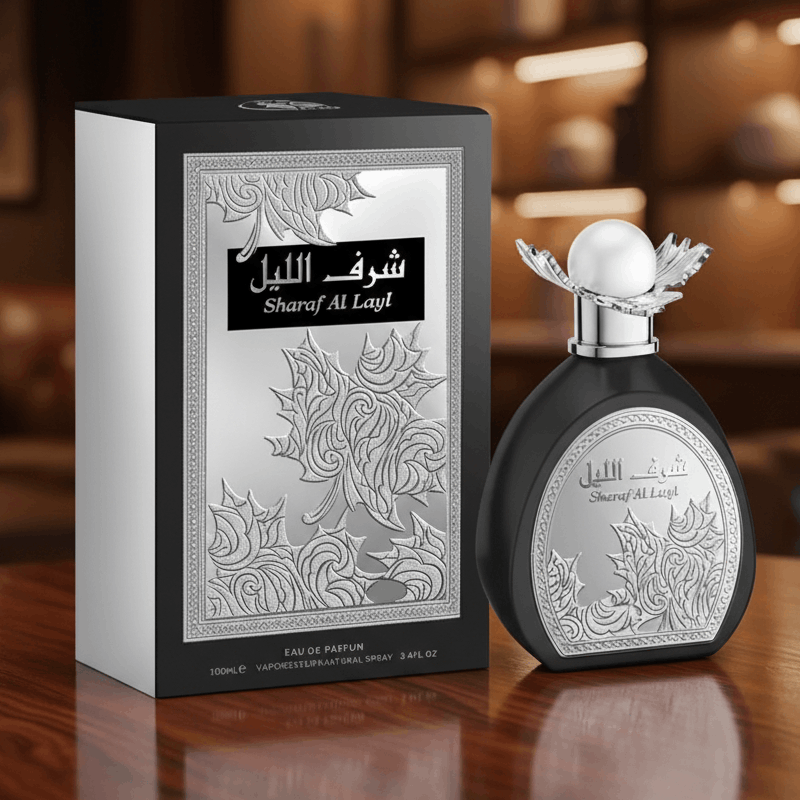 Eau De Parfum Sharaf Al Layl 100ML - Fragancia Amaderada Oriental Para Noches Especiales